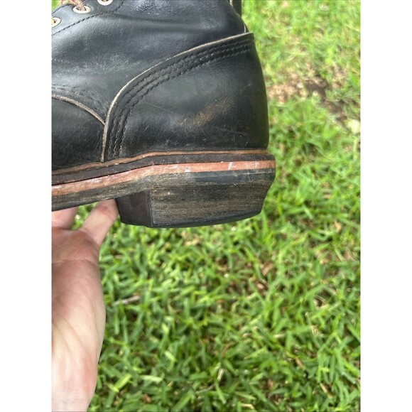 RED WING 2218 Steel Toe Black Logger Work Boots Men’s 10 D Vtg main image 16